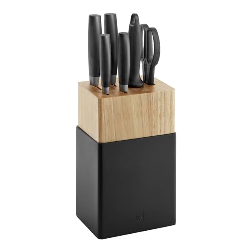 ZWILLING Now S Messerblockset 7-tlg, Schwarz Küchenmesser Gemüsemesser Fleischmesser Kochmesser ZWILLING Now S Messerblockset 7-tlg, Schwarz Küchenmesser Gemüsemesser Fleischmesser Kochmesser von ZWILLING