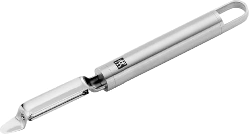ZWILLING Pro Pendelschäler, Länge: 21 cm, Rostfreier Edelstahl, Ergonomisch geformter Griff, Silber von ZWILLING