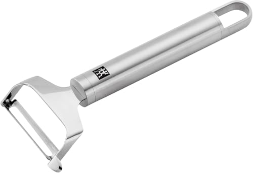 ZWILLING Pro Pendelschäler, Länge: 17 cm, Rostfreier Edelstahl, Ergonomisch geformter Griff, Silber von ZWILLING