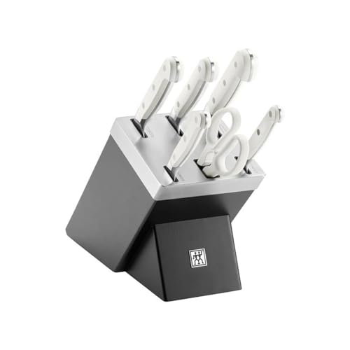 ZWILLING Pro le blanc Selbstschärfender Messerblock 7-tlg, Schwarz SIGMAFORGE von Zwilling