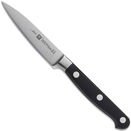 ZWILLING Professional S Spick- und Garniermesser, Klingenlänge: 10 cm, Kleines Klingenblatt, Rostfreier Spezialstahl/Kunststoff-Griff mit Nieten, Schwarz [Made in Germany] von Zwilling