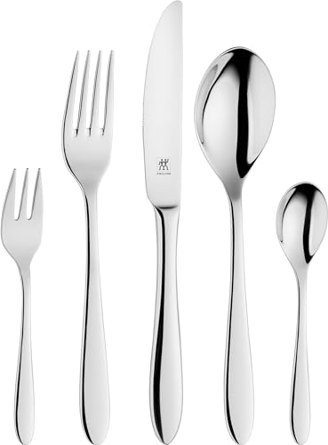 ZWILLING Style Besteck-Set, 30-teilig, Für 6 Personen, 18/10 Edelstahl/Hochwertiger Klingenstahl, Poliert, Silber von Zwilling