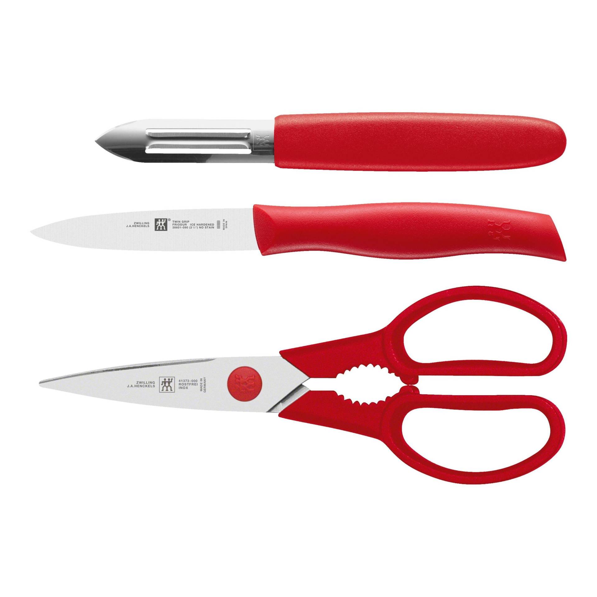 ZWILLING TWIN Grip Messerset 3-tlg, Rot von Zwilling