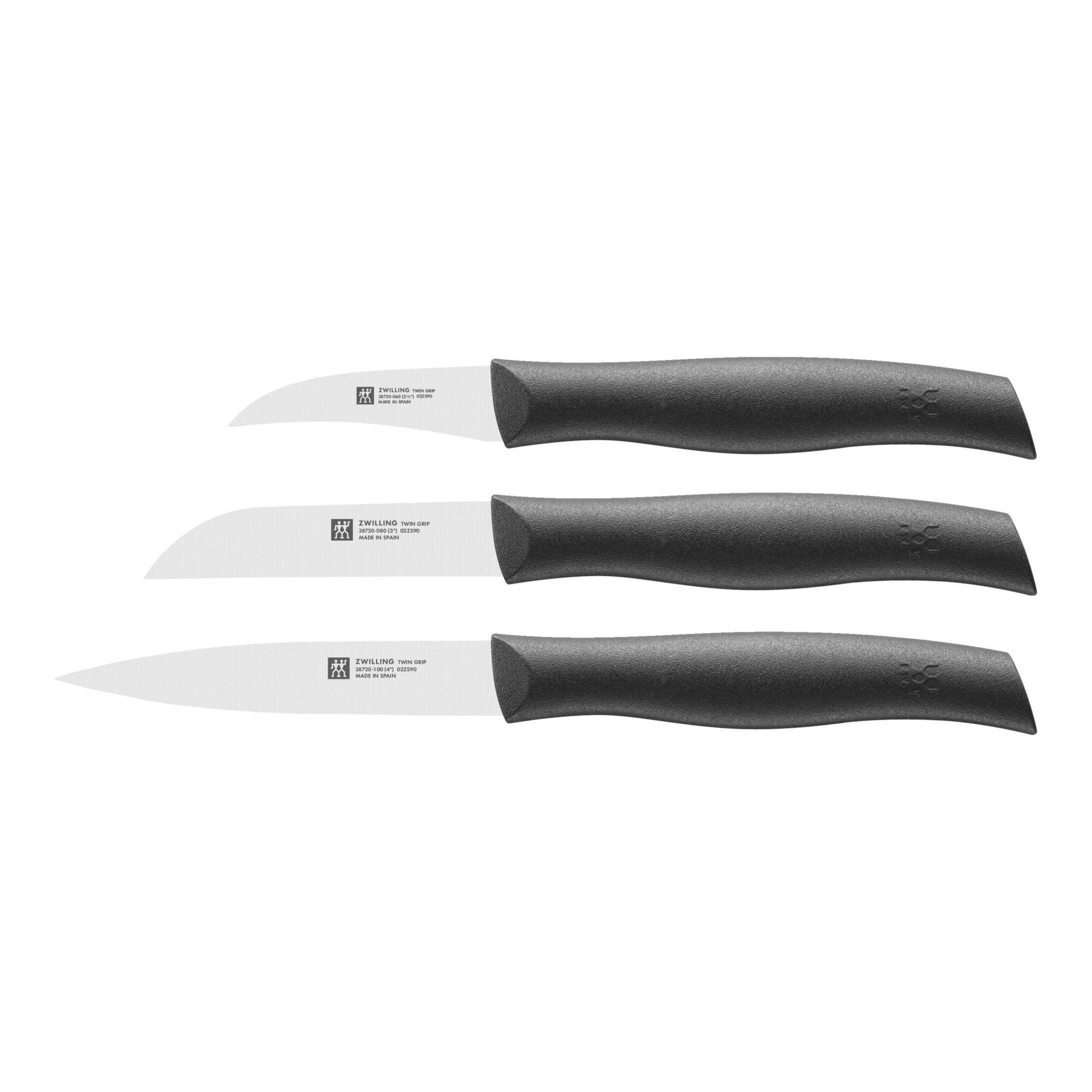 ZWILLING TWIN Grip Messerset 3-tlg, Schwarz von Zwilling