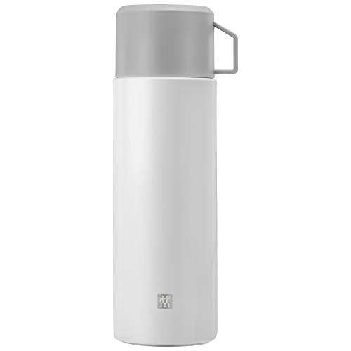 ZWILLING Thermo Getränkeflasche mit Deckel/Becher, 1 l, Silberweiß von ZWILLING