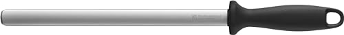 ZWILLING Wetzstahl mit Diamant-Beschichtung, Oval, Länge: 26 cm, Kunststoffgriff mit Aufhängöse, Schwarz [Made in Germany] von ZWILLING