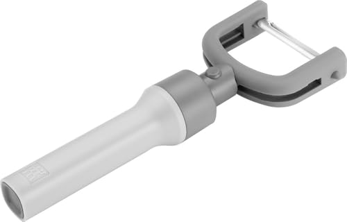 ZWILLING Z-Cut 2-in-1 Sparschäler, Länge: 18 cm, Für Links- und Rechtshänder geeignet, Rostfreier Edelstahl und Kunststoff, Grau von ZWILLING