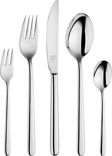 ZWILLING Newcastle Besteck-Set, 30-teilig, Für 6 Personen, 18/10 Edelstahl/Hochwertiger Klingenstahl, Poliert von Zwilling