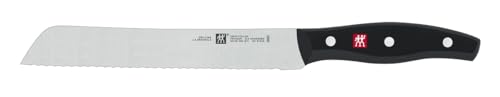 ZWILLING Twin Pollux Brotmesser, Klingenlänge: 20 cm, Klingenblatt mit Wellenschliff, Rostfreier Spezialstahl/Kunststoff-Griff im Nietendesign, Schwarz ZWILLING Twin Pollux Brotmesser, Klingenlänge: 20 cm, Klingenblatt mit Wellenschliff, Rostfreier Spezialstahl/Kunststoff-Griff im Nietendesign, Schwarz von ZWILLING