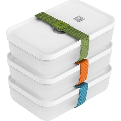 Zwilling 36801-322-0 Vakuum Lunchboxset Größe L flach 6-teilig aus Kunststoff von Zwilling