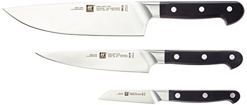 Zwilling 38447-003-0 Messerset Pro 3 teilig, Edelstahl, Silber/schwarz, 38 x 28 x 28 cm, 3 Einheiten von Zwilling