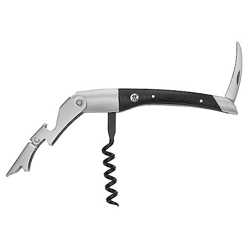 ZWILLING Sommelier, Kellnermesser, Mit 3-in-1 Funktion: Korkenzieher, Folienschneider und Flaschenöffner, Edelstahl, Schwarz ZWILLING Sommelier, Kellnermesser, Mit 3-in-1 Funktion: Korkenzieher, Folienschneider und Flaschenöffner, Edelstahl, Schwarz von ZWILLING