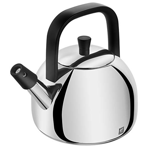 ZWILLING Plus Pfeifenkessel / Teekessel / Teekanne, 1,6 L, für alle Herdarten inkl. Induktion, Edelstahl, Silber von ZWILLING