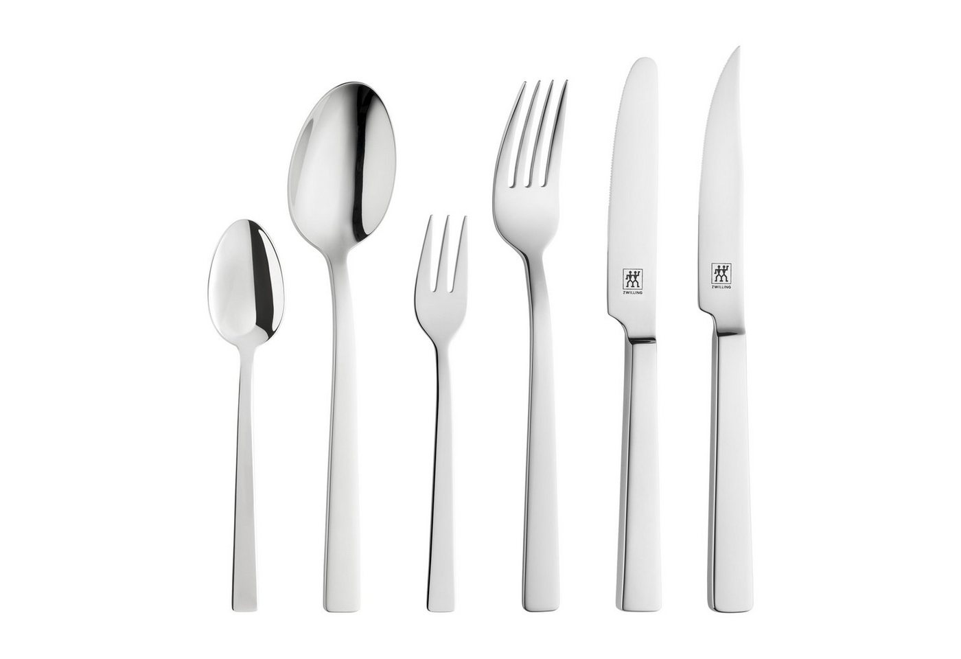 Zwilling Besteck-Set Besteckgarnitur ZWILLING KING 72 tlg grau Besteck Besteckset von Zwilling