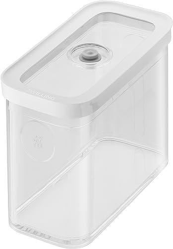 ZWILLING FRESH & SAVE CUBE Box, Größe 2M, Modulare & Stapelbare Vorratsdose, Luftdichte & Vakuumierbare Aufbewahrung, Spülmaschinengeeignet, Transparent von Zwilling