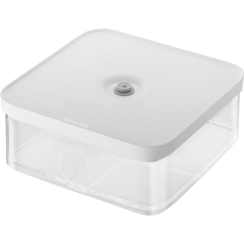 ZWILLING FRESH & SAVE CUBE Box, Größe L, Modulare & Stapelbare Vorratsdose, Luftdichte & Vakuumierbare Aufbewahrung, Spülmaschinengeeignet, Transparent von Zwilling