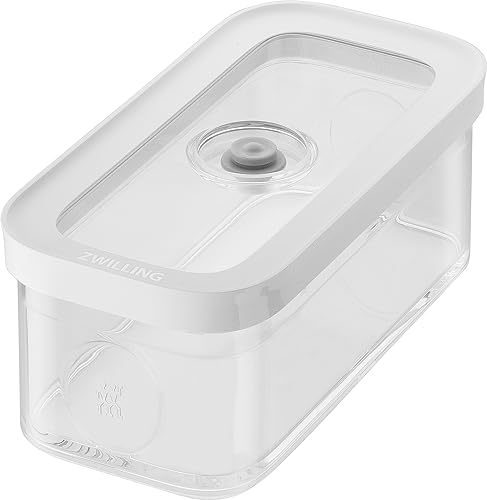 ZWILLING FRESH & SAVE CUBE Box, Größe M, Modulare & Stapelbare Vorratsdose, Luftdichte & Vakuumierbare Aufbewahrung, Spülmaschinengeeignet, Transparent von ZWILLING