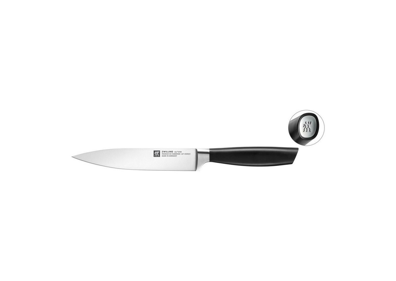 Zwilling Fleischmesser ZWILLING All * Star Fleischmesser Kochmesser 16 cm, Silber von Zwilling