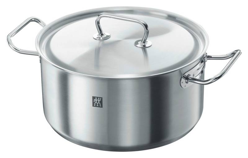 Zwilling Kochtopf TWIN CLASSIC, Ø 28 cm, mit Deckel, 8,5 Liter, Edelstahl 18/10 (1-tlg), Spülmaschinengeeignet, mit integrierter Füllskala von Zwilling