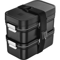 Zwilling Lunchbox "Fresh & Save" Set, 2 Lunchboxen, 2 Saucenboxen, 2 Trenneinsätze, inkl. Besteck, 7 tlg. Vakuum Lunch Box to Go, Modulares Boxensystem von Zwilling