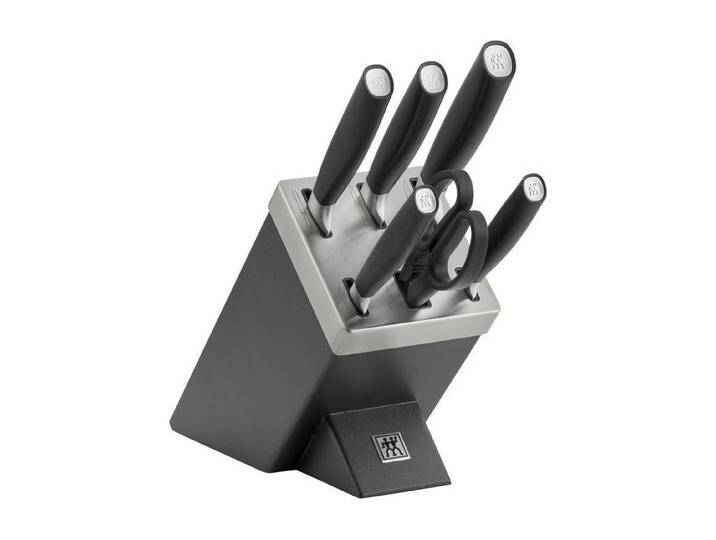 Zwilling Messerblock ZWILLING All * Star Messerblockset mit KiS Technologie 7-tlg, Anthrazit Eisgehärtet Küchenmesser (7tlg) von Zwilling