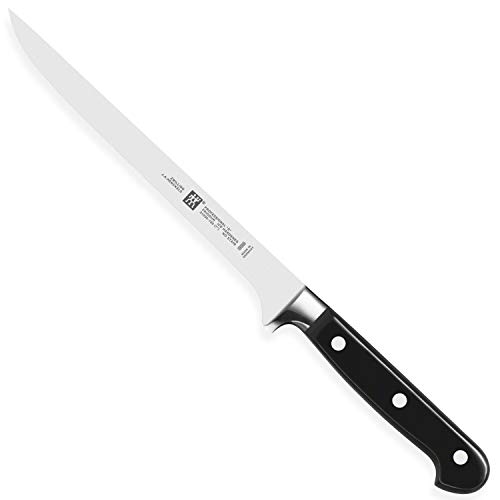 ZWILLING Professional S Filiermesser, Klingenlänge: 18 cm, Schmales Klingenblatt, Rostfreier Spezialstahl/Kunststoff-Griff mit Nieten, Schwarz [Made in Germany] von ZWILLING