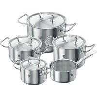 Zwilling Topf-Set "Classic", Edelstahl 18/10, (Set, 9 tlg., Bratentopf 20 cm, je 1 Kochtopf 16/20/24 cm, Stieltopf 16 cm) von Zwilling