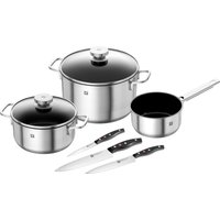 Zwilling Topf-Set "Focus/Twin Pollux", Edelstahl, (Set, 6 tlg., 1x Bratentopf 20 cm, 1x Kochtopf 24 cm, 1x Stieltopf 16 cm) von Zwilling