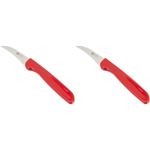 Zwilling Twin 38040-050 Schälmesser, rot, 1 Stück (Packung mit 2) von Zwilling