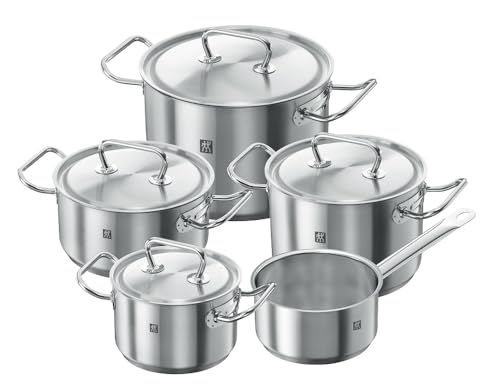 Zwilling Kochtopf-Set, 5-tlg., 4 Deckel, Induktionsgeeignet, Edelstahl, Twin Classic von ZWILLING