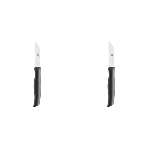 Zwilling Twin Grip Gemüsemesser, Klingenlänge 8 cm, Kunststoffgriff, schwarz (Packung mit 2) von Zwilling