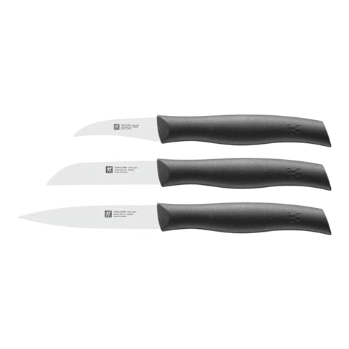 Zwilling 38737000 Twin Grip Messerset, 3-tlg., Friodur Klinge, Griff: Kunstoff, schwarz, 350 x 105 x 15 mm, 1 - Pack von ZWILLING