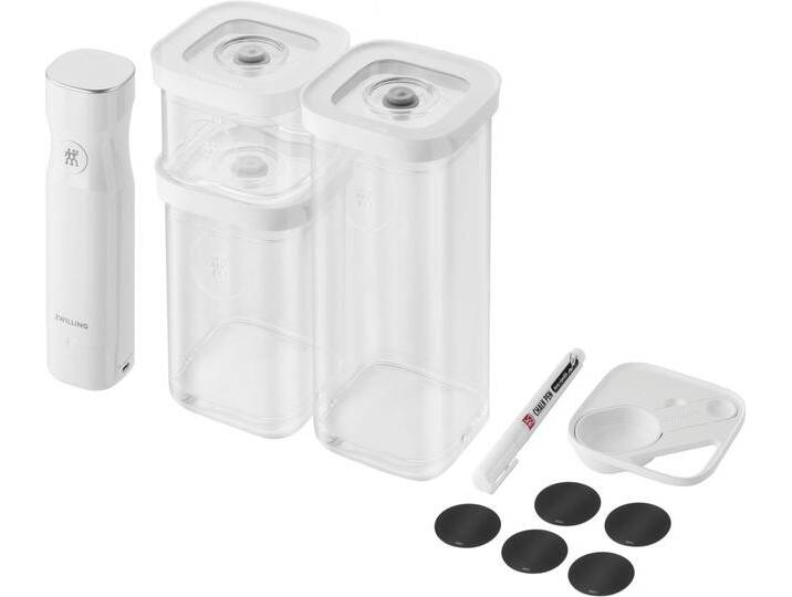 Zwilling Vakuumbehälter CUBE, Kunststoff, (Set, 6-tlg), Starter Set S, weiß von Zwilling