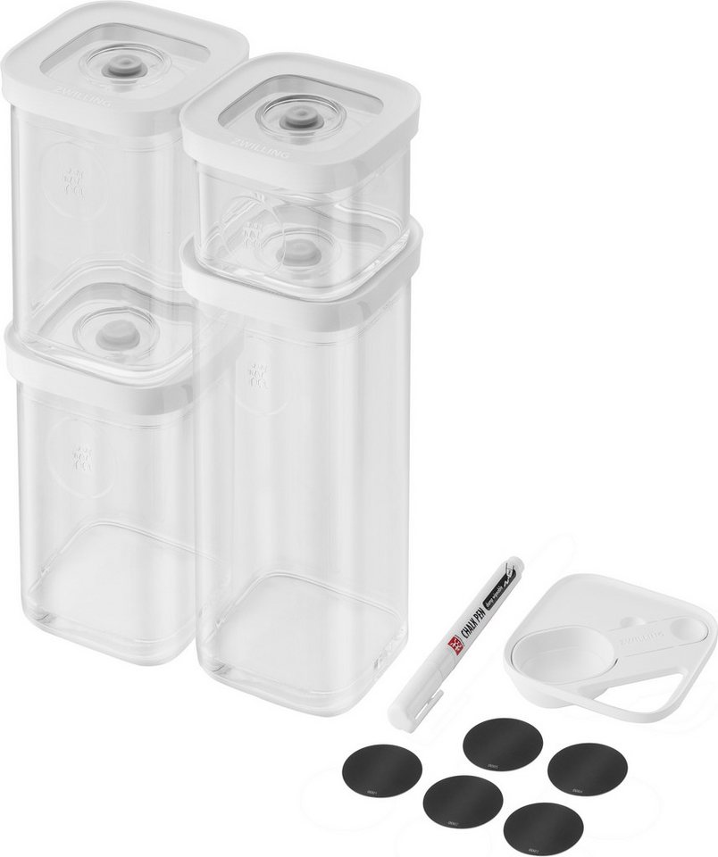 Zwilling Vakuumbehälter CUBE, Kunststoff, (Set, 6-tlg), modulare, stapelbare Aufbewahrungsboxen von Zwilling