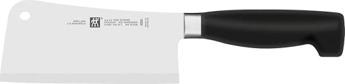 ZWILLING Vier Sterne Hackmesser, Klingenlänge 15 cm, Rostfreier Spezialstahl, Ergonomischer Kunststoff-Griff, Schwarz [Made in Germany] von Zwilling