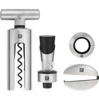 Zwilling Weinflaschenöffner "Sommelier", (Set, 4 tlg., Folienschneider, Korkenzieher, Weinausgießer, Tropfring), Sommelier Set, Edelstahl, 4-tlg. von Zwilling