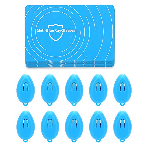 Zwindy Anti-Blaulicht Brillen Testkarte | 10 Set Professionelle Anti-Blaulicht-Testerkennungskarte, Blaulicht-Testzubehör, Blaulicht-Generatorkarte. von Zwindy
