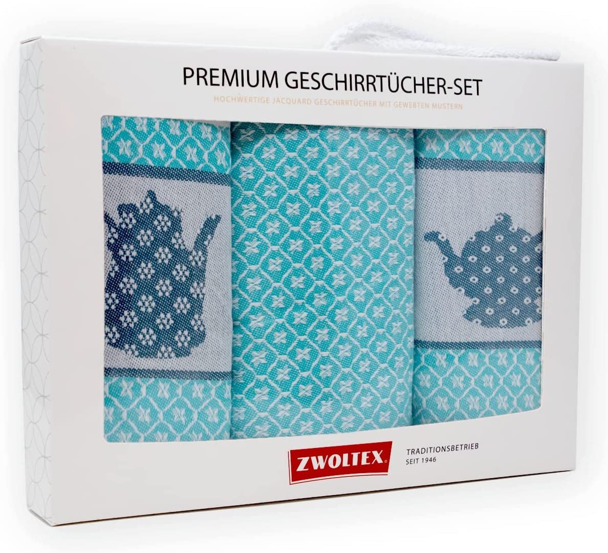 Zwoltex Geschirrtuch Hochwertiges Jacquard Geschirrtücher Geschenkset aus 100% Baumwolle, fusselfrei und machinenwaschbar - Küchentücher 70x50 Zwoltex Geschirrtuch Hochwertiges Jacquard Geschirrtücher Geschenkset aus 100% Baumwolle, fusselfrei und machinenwaschbar - Küchentücher 70x50 von Zwoltex