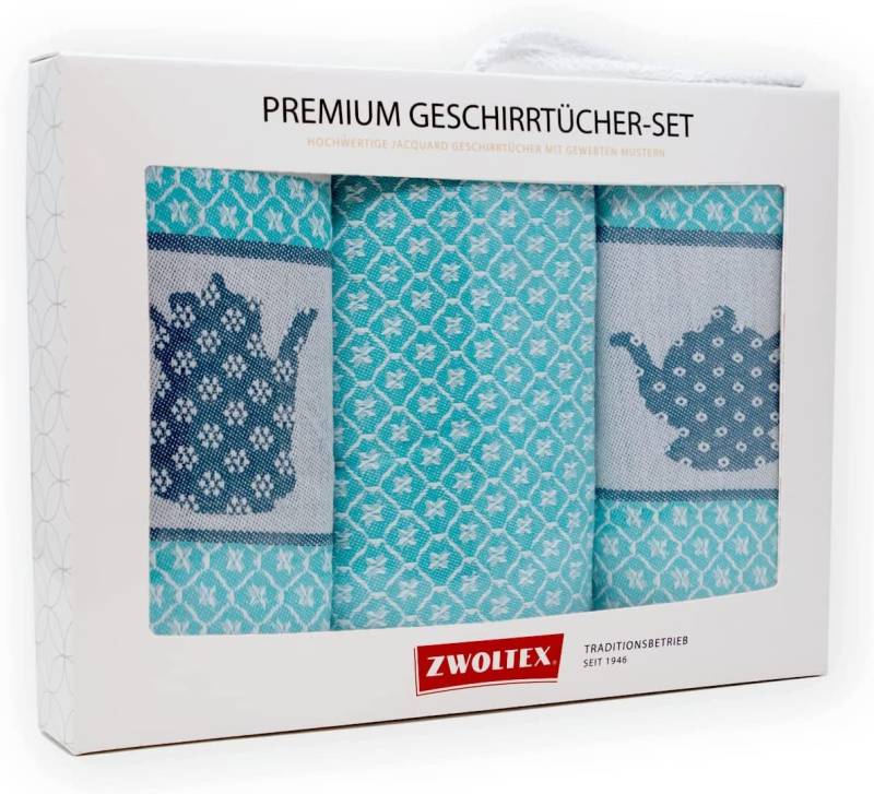 Zwoltex Geschirrtuch Hochwertiges Jacquard Geschirrtücher Geschenkset aus 100% Baumwolle, fusselfrei und machinenwaschbar - Küchentücher 70x50 Zwoltex Geschirrtuch Hochwertiges Jacquard Geschirrtücher Geschenkset aus 100% Baumwolle, fusselfrei und machinenwaschbar - Küchentücher 70x50 von Zwoltex