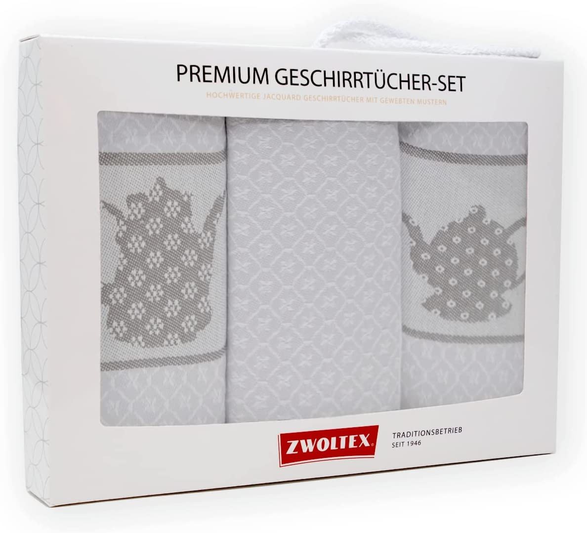 Zwoltex Geschirrtuch Hochwertiges Jacquard Geschirrtücher Geschenkset aus 100% Baumwolle, fusselfrei und machinenwaschbar - Küchentücher 70x50 Zwoltex Geschirrtuch Hochwertiges Jacquard Geschirrtücher Geschenkset aus 100% Baumwolle, fusselfrei und machinenwaschbar - Küchentücher 70x50 von Zwoltex
