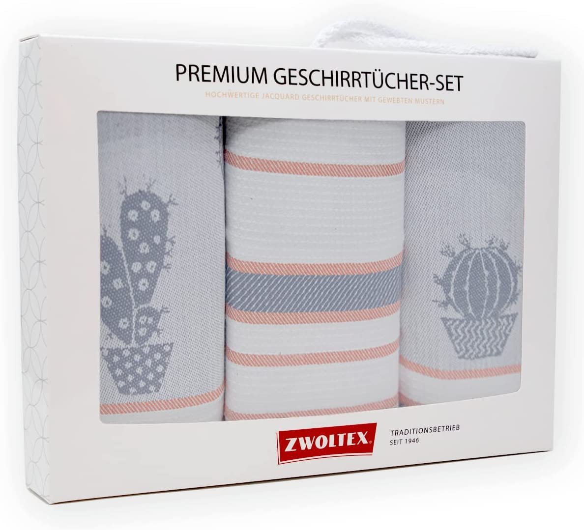 Zwoltex Geschirrtuch Hochwertiges Jacquard Geschirrtücher Geschenkset aus 100% Baumwolle, fusselfrei und machinenwaschbar - Küchentücher 70x50 Zwoltex Geschirrtuch Hochwertiges Jacquard Geschirrtücher Geschenkset aus 100% Baumwolle, fusselfrei und machinenwaschbar - Küchentücher 70x50 von Zwoltex