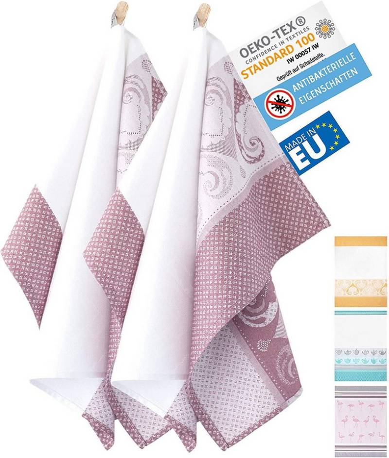 Zwoltex Geschirrtuch Jacquard Geschirrtücher - Ägyptische Baumwolle von Zwoltex