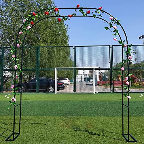 Rosenbogen Rankgitter, Garten Laube Torbogen, Rosenbogen Aus Pulverbeschichtetem Stahl, Durchgangshöhe 220/230cm, Extra Breit 300/350cm, Einfach Zu Montieren,W1.8mxH2.2m von Zwpily
