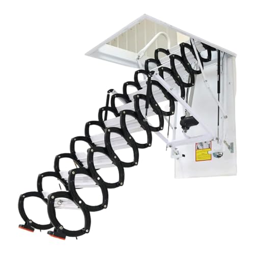 Zxarunas Dachbodenleitern Dachbodendeckelaher unsichtbare multifunktionale Teleskopboden Einfache Faltleiter können drinnen und draußen verwendet Werden Dachbodentreppe von Zxarunas