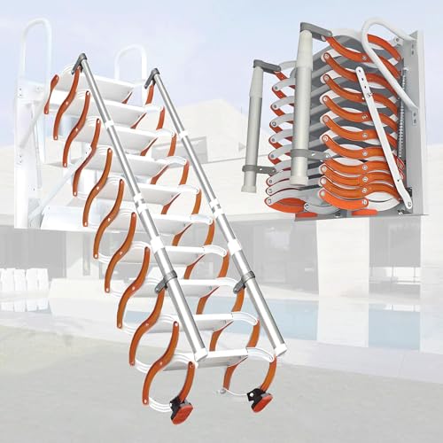 Zxarunas Dachbodenleitern Wandmontierte Dachbodenleiter, Klapptreppe Dachbodenleiter Down System für Dachböden Garagen Dächer Kellerhandbuch ohne Armlehnen Dachbodentreppe Zxarunas Dachbodenleitern Wandmontierte Dachbodenleiter, Klapptreppe Dachbodenleiter Down System für Dachböden Garagen Dächer Kellerhandbuch ohne Armlehnen Dachbodentreppe von Zxarunas