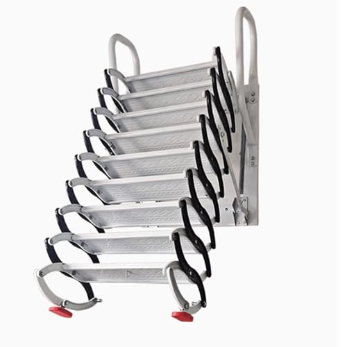 Zxarunas Dachbodenleitern Wandmontierte Dachbodenleiter, manuelle Klapptreppe Dachbodenleiter Pull-Down-System für Dachböden, Garagen, Dächer, Keller Dachbodentreppe Zxarunas Dachbodenleitern Wandmontierte Dachbodenleiter, manuelle Klapptreppe Dachbodenleiter Pull-Down-System für Dachböden, Garagen, Dächer, Keller Dachbodentreppe von Zxarunas