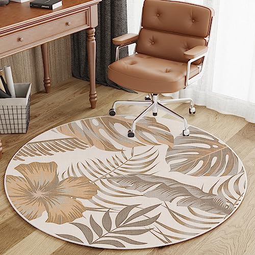 Zxarunas Eppich Rundgebiet Teppich traditioneller Wurf-Runner Teppich Nicht rutschfestes Backing weicher Bodenteppich für Sofa Wohnzimmer Schlafzimmer (100x100 cm) tepich von Zxarunas