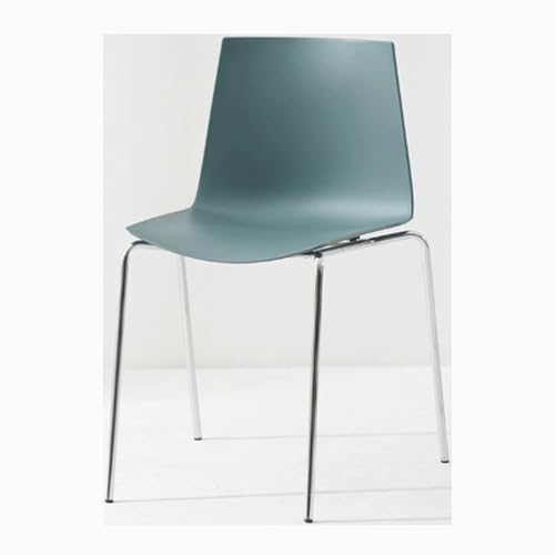 Zxarunas Esstisch stühle 2 Stück Stühle Kunststoff-Esszimmerstühle Metallrahmen Freizeit-Rückenlehnenstühle ohne Armlehnen Stapelbare Küchenstühle Café-Stühle Esszimmerstühle(Groen) von Zxarunas