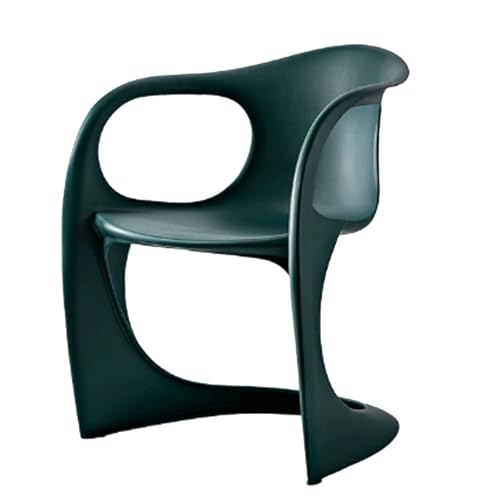 Zxarunas Esstisch stühle 4 stücke Acryl Kunststoff Esszimmerstuhl Haar Haushalt Rückenlehne Stuhl Mit Armlehne Design for Schlafzimmer Esszimmer Wohnzimmer Balkon Esszimmerstühle(Green 1) von Zxarunas