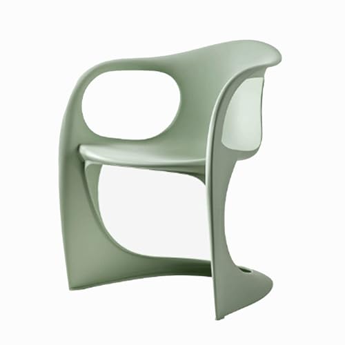 Zxarunas Esstisch stühle 4 stücke Acryl Kunststoff Esszimmerstuhl Haar Haushalt Rückenlehne Stuhl Mit Armlehne Design for Schlafzimmer Esszimmer Wohnzimmer Balkon Esszimmerstühle(Groen) von Zxarunas